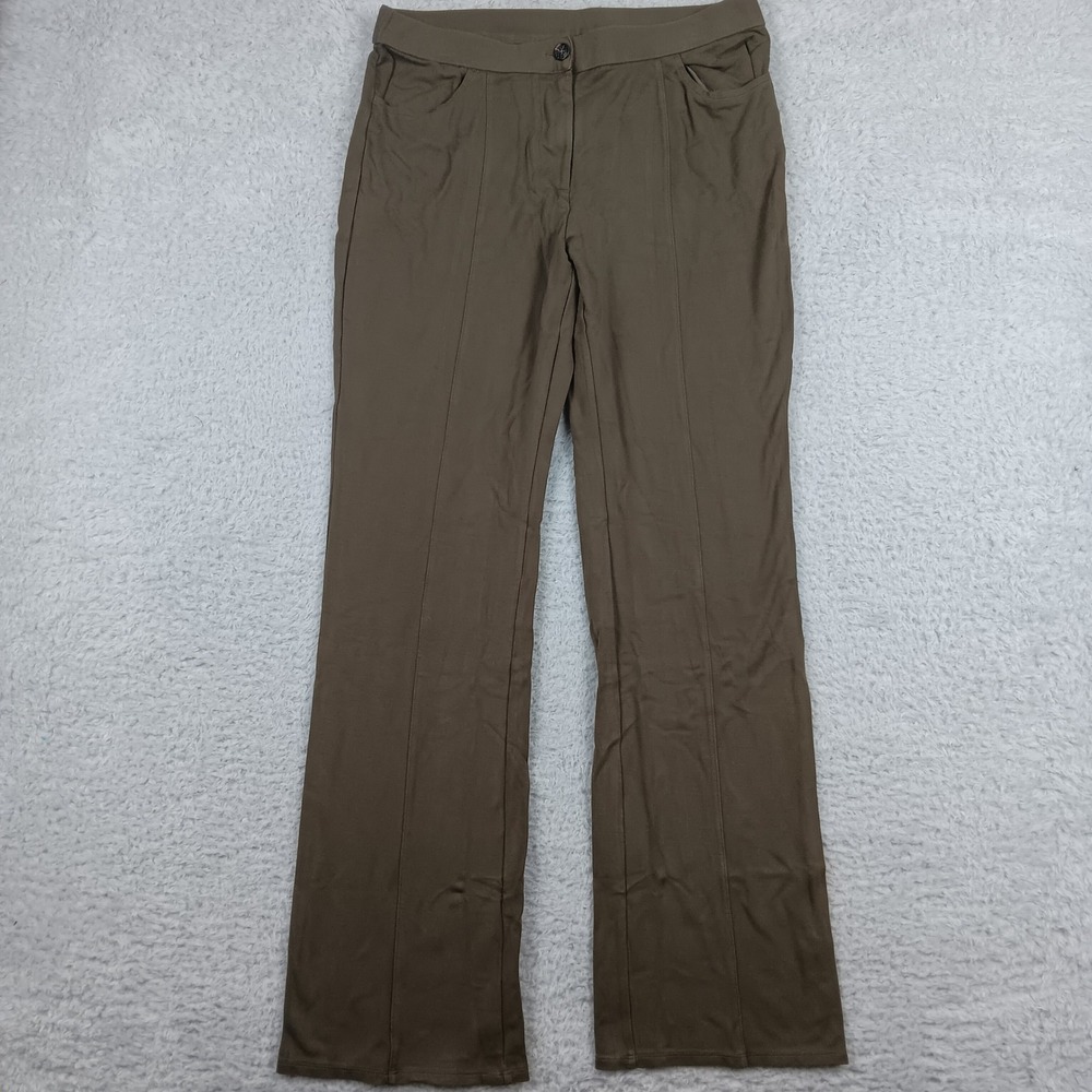 J. Jill Pant Wearever Collection Women M Tall Green Stitched Crease KPT283643